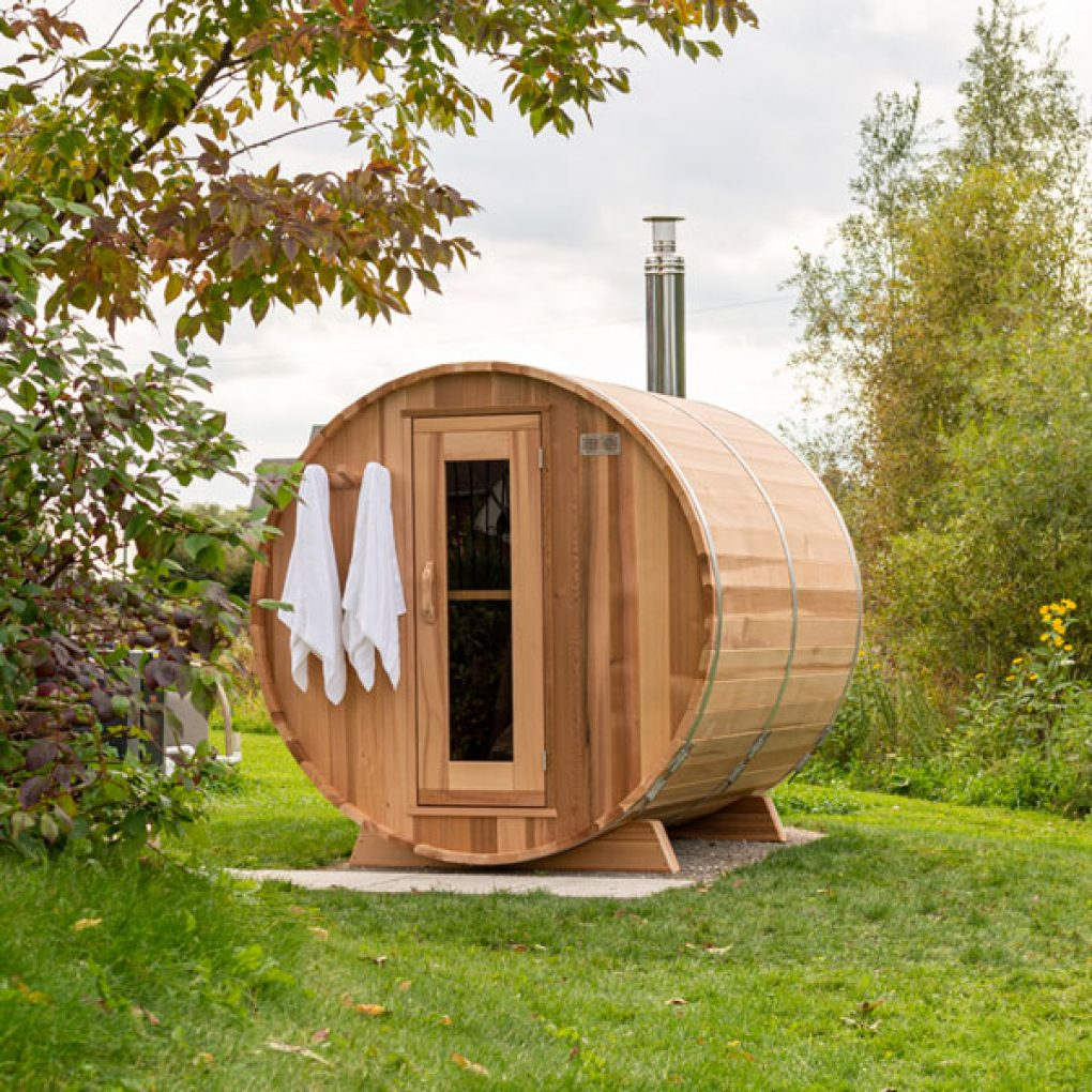 Clear Cedar Barrel Saunas LeisureCraft Saunas Take A Break Spas and