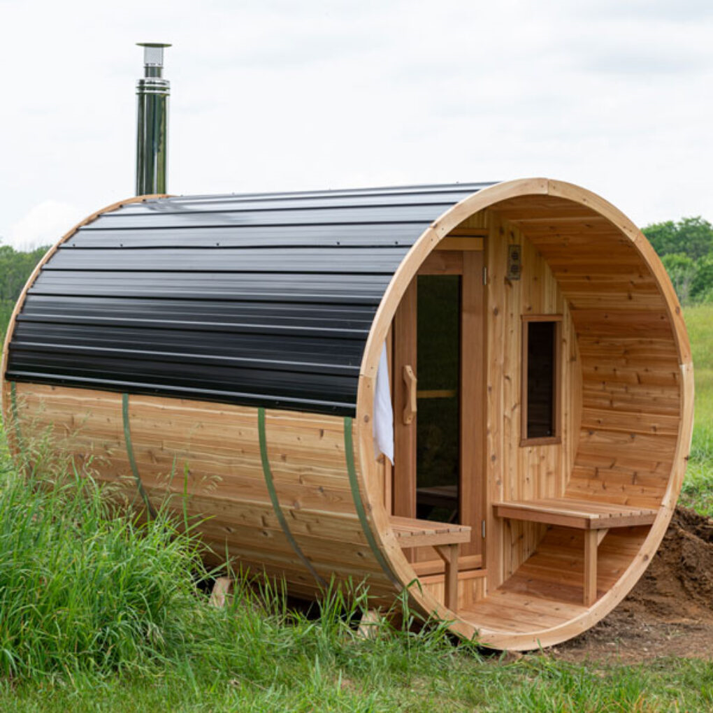 Knotty Cedar Barrel Saunas LeisureCraft Saunas Take A Break Spas